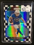 2021 PANINI PRIZM T.J. TJ HOCKENSON RARE CHECKERED BLACK AND WHITE PRIZM SSP VERY RARE LIONS