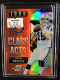 2017 PANINI CONTENDERS OPTIC PEYTON MANNING CLASS ACTS 1998 RED PRIZM #'D 35/49 COLTS