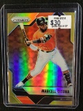 2017 PANINI PRIZM MARCELL OZUNA RARE GOLD PRIZM SSP #'D 01/10 MIAMI MARLINS BV $$