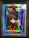 2021 PANINI DONRUSS OPTIC TYLAN WALLACE RARE ROCKET SHIP PRIZM ROOKIE CARD RC SSP RAVENS