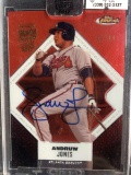 2017 TOPPS ARCHIVES SIGNATURE SERIES ANDRUW JONES AUTOGRAPH SIGNED CARD #'D 02/14 BRAVES