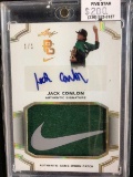 2016 LEAF PERFECT GAME JACK CONLON AUTOGRAPH SIGNED NIKE LOGO PATCH RELIC ROOKIE CARD #D 1/1