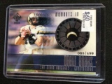 2001 PACIFIC PRIVATE STOCK DREW BREES MOMENTS IN TIME ROOKIE CARD RC #'D 080/499 CHARGERS