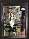 1998 UPPER DECK UD BLACK DIAMOND JOHN ELWAY AUTHENTIC AUTOGRAPH SIGNED CARD PRO CERT COA