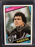 1984 TOPPS FOOTBALL JIM PLUNKETT AUTOGRAPH SIGNED CARD RAIDERS PRO CERT COA