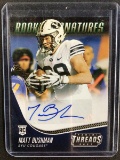 2021 PANINI THREADS FOOTBALL MATT BUSHMAN AUTOGRAPH SIGNED ROOKIE CARD RC BYU