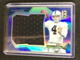 2014 SPECTRA DEREK CARR JUMBO JERSEY RELIC ROOKIE CARD RC BLUE PRIZM #'D 08/49 OAKLAND RAIDERS