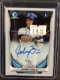 2014 BOWMAN CHROME DRAFT JOHNNY FIELD AUTOGRAPH SIGNED 1ST ROOKIE CARD RC RAYS