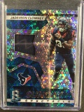 2017 PANINI SPECTRA JADEVON CLOWNEY AUTHENTIC JERSEY RELIC CARD NEON BLUE PRIZM #'D/99 TEXANS