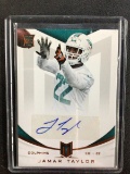 2013 PANINI MOMENTUM JAMAR TAYLOR AUTOGRAPH SIGNED ROOKIE CARD RC MIAMI DOLPHINS