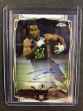 2014 TOPPS CHROME LACHE SEASTRUNK AUTOGRAPH SIGNED ROOKIE CARD RC WASHINGTON REDSKINS