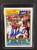 1987 TOPPS FOOTBALL DAN MARINO AUTHENTIC AUTOGRAPH SIGNED CARD RED CARPET AUTHENTICS COA