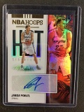 2019-20 PANINI HOOPS JAKOB POELTL AUTHENTIC AUTOGRAPH SIGNED CARD SAN ANTONIO SPURS