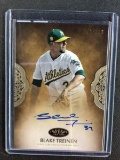 2019 TOPPS TIER ONE BLAKE TREINEN AUTHENTIC AUTOGRAPH SIGNED CARD #'D 162/299 ATHLETICS