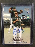 2017 TOPPS STADIUM CLUB RYON HEALY AUTOGRAPH SIGNED ROOKIE CARD RC ATHLETICS