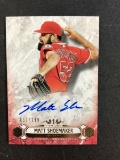 2016 TOPPS TIER ONE MATT SHOEMAKER AUTHENTIC AUTOGRAPH SIGNED CARD #'D 051/299 ANGELS