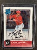 2016 PANINI DONRUSS OPTIC KALEB COWART AUTOGRAPH SIGNED RATED ROOKIE CARD RC ANGELS