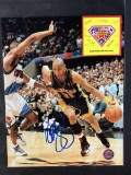 AUTHENTIC REGGIE MILLER AUTOGRAPH SIGNED 8X10 PHOTO INDIANA PACERS SUPER STAR CERTIFICATION COA