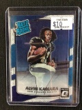 2017 PANINI DONRUSS OPTIC ALVIN KAMARA RATED ROOKIE CARD RC NEW ORLEANS SAINTS BV $$