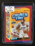 2020-21 PANINI DONRUSS PAUL GEORGE CRUNCH TIME PRESS PROOF INSERT CARD CLIPPERS BV $$