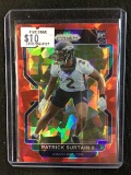 2021 PANINI PRIZM PATRICK SURTAIN II RED CRACKED ICE PRIZM DENVER BRONCOS ROOKIE CARD RC