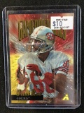 1995 PINNACLE FOOTBALL JERRY RICE RARE GAME BREAKERS HOLOFOIL INSERT CARD 49ERS BV $$