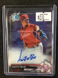 2017 BOWMAN CHROME DRAFT PICKS ALBERTO TIRADO AUTHENTIC AUTOGRAPH SIGNED CARD PHILLIES