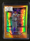 2009 BOWMAN CHROME JOHN MAINE RARE ORANGE REFRACTOR SSP #'D 25/25 ONLY 25 MADE METS