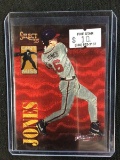 1995 PINNACLE SELECT CHIPPER JONES CAN'T MISS HOLOFOIL ATLANTA BRAVES BV $$