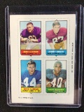 1969 TOPPS FOOTBALL MINI-CARDS 4 IN 1 GRADY ALDERMAN JERRY SMITH DICK LEBEAU GALE SAYERS BV $$$