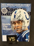 Peyton Manning autographed Sports Illustrated magazine with Coa
