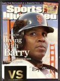 Barry Bond San Francisco Giants autgraphed Sports Illustrated magazine with Coa