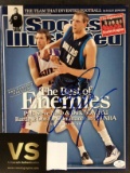 Dirk Nowitzki Dallas Mavericks autographed Sports illustrated Magazine with Coa