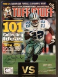 Emmitt Smith Dallas Cowboys Autographed Tuff Stuff magazine with Coa