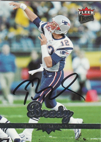 TOM BRADY AUOTGRAPHED CARD WITH COA
