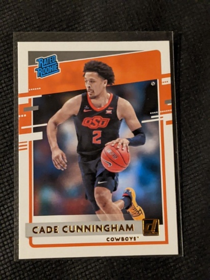 Cade Cunningham 2021 Chronicles Draft Picks Donruss Rated Rookie #26 gold foil