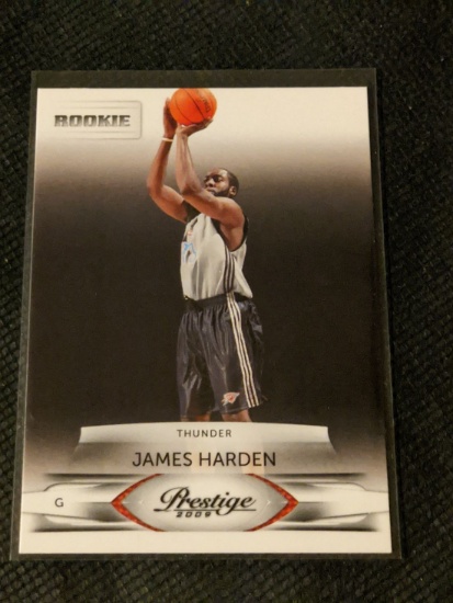 2009-10 Panini Prestige James Harden RC Rookie #203 Thunder Rockets 76ers
