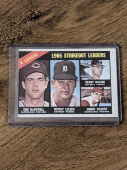 1966 Tops 1965 McDowell Lolich McLain Siebert