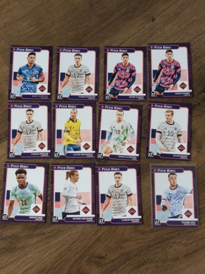 x 12 2021 donruss soccer pitch kings lot