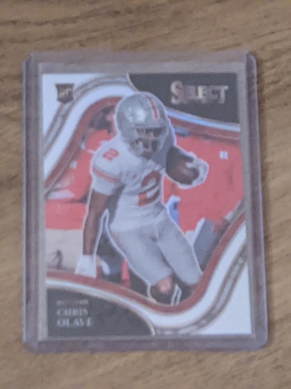 Chris Olave Panini Select RC 2022 silver prizm SP