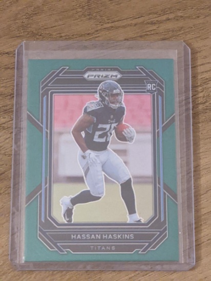 Hassan Haskins RC Panini Prizm green SP #326