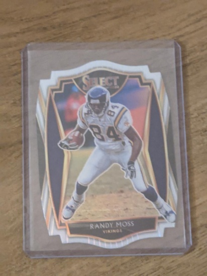 Randy Moss 2020 P Select White Prizm Die Cut SP