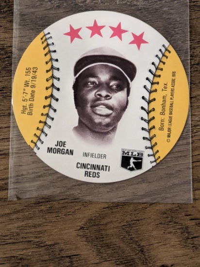 Joe Morgan 1976 MSA DISC isaly's sweet w family