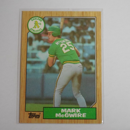 1987 TOPPS MARK MCGWIRE ROOKIE CARD RC ATHLETICS FUTURE HOF???