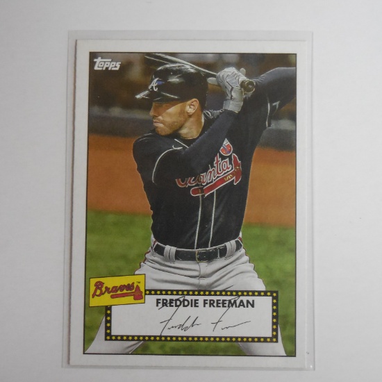 2021 TOPPS BASEBALL FREDDIE FREEMAN 1952 VARIATION ATLANTA BRAVES
