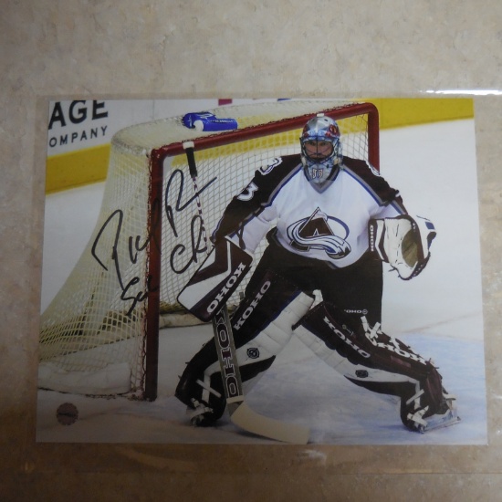 AUTHENTIC COLORADO AVALANCHE PATRICK ROY AUTOGRAPHED SIGNED 8X10 PHOTO W/ PRO CERT COA