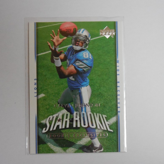 2007 UPPER DECK UD CALVIN JOHNSON STAR ROOKIE CARD RC DETROIT LIONS HOFER MEGATRON BV$$