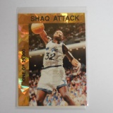 1992-93 SHAQUILLE O'NEAL ALL STAR ROOKIE PROMO CARD NBA SHAQ ATTACK ATOMIC PRISM ROOKIE CARD RC BV$$