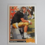 1991 UPPER DECK FOOTBALL BRETT FAVRE STAR ROOKIE CARD RC FALCONS PACKERS VIKINGS JETS HOF