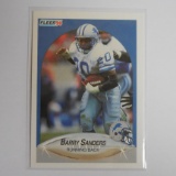 1990 FLEER FOOTBALL BARRY SANDERS DETROIT LIONS 2ND YEAR CARD
